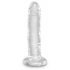 King Cock Clear 6 - vakuumski dildo (15 cm) 