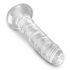 King Cock Clear 6 - vakuumski dildo (15 cm) 