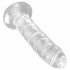 King Cock Clear 6 - vakuumski dildo (15 cm) 