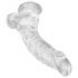 King Cock Clear 7.5 - vakuumska čašica, dildo za testise (19 cm) 