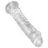 King Cock Clear 8 - dildo s vakuumskim postoljem, veliki (20 cm)