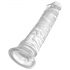 King Cock Clear 8 - dildo s vakuumskim postoljem, veliki (20 cm)