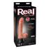 Real Feel Deluxe No.1 - testikularni, realistični vibrator (prirodni) 