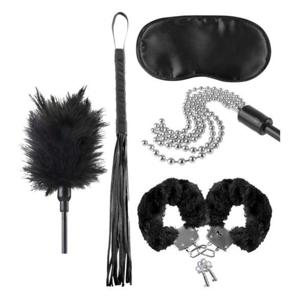 Fetish Teaser Kit - početnički BDSM set - 5 kom (crni) 