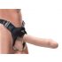 Fetiš strap-on 12 - strap-on, šuplji dildo (prirodni) 