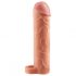 X-TENSION Perfect 1 - penis rukav s prstenom (17,7 cm) - prirodni