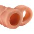 X-TENSION Perfect 1 - penis rukav s prstenom (17,7 cm) - prirodni