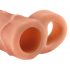 X-TENSION Perfect 1 - penis rukav s prstenom za testise (17,7 cm) - prirodan