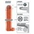 X-TENSION Perfect 1 - penis rukav s prstenom (17,7 cm) - prirodni