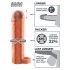 X-TENSION Perfect 1 - penis rukav s prstenom za testise (17,7 cm) - prirodan