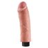 King Cock 8 - savitljivi, realistični vibrator (25 cm) 