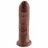 King Cock 8 dildo (20 cm) - smeđa