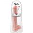 King Cock 15 - dildo s vakumskim postoljem i testisima (38cm) - prirodna boja