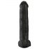 King Cock 15 - crni dildo s testisima i s vakuumskim postoljem (38 cm)