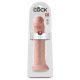 King Cock 14 - vakuum, veliki dildo (36cm) - prirodni 