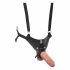 King Cock Strap-on 10 - šuplji dildo na štipaljku s pojasom (25 cm) 