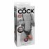 King Cock Strap-on 10 - šuplji dildo na štipaljku s pojasom (25 cm) 