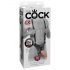 King Cock Strap-on 10 - šuplji dildo na štipaljku s pojasom (25 cm) 