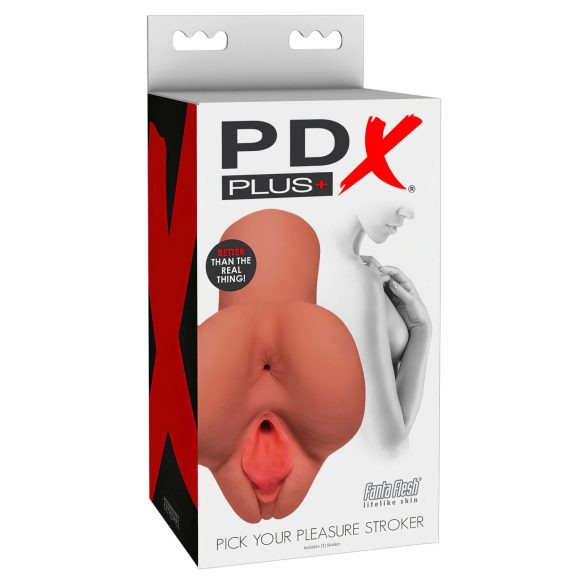 PDX Pick Your Pleasure - 2u1 masturbator za macu i guzu (prirodni)  