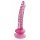 Icicles br. 86 - stakleni dildo s penisom (roza) 