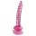 Icicles br. 86 - stakleni dildo s penisom (roza) 