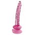 Icicles br. 86 - stakleni dildo s penisom (roza) 