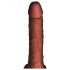 King Cock Plus 7.5 - testicular shock vibrator (smeđi) 