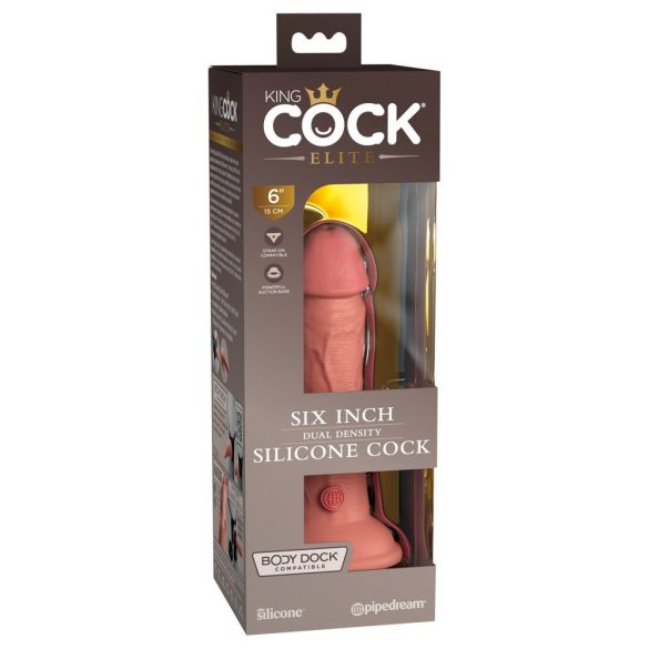 King Cock Elite 6 - realističan dildo (15 cm) - prirodan 