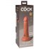 King Cock Elite 6 - realistični dildo (15 cm) - tamni 