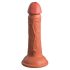 King Cock Elite 6 - realistični dildo (15 cm) - tamni 