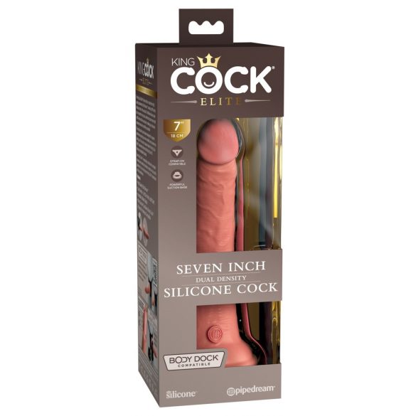 King Cock Elite 7 - realističan dildo (18 cm) - prirodan 