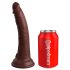 King Cock Elite 7 - realističan dildo (18 cm) - smeđi 