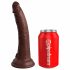 King Cock Elite 7 - realističan dildo (18 cm) - smeđi 