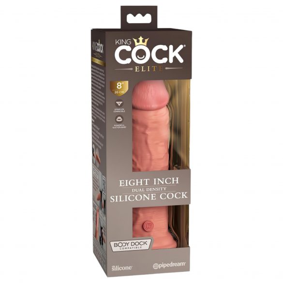 King Cock Elite 8 - realističan dildo (20 cm) - prirodan 