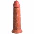 King Cock Elite 8 - dildo s vakuumskim postoljem (20 cm) - tamno prirodna