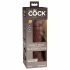 King Cock Elite 8 - realističan dildo (20 cm) - smeđi 