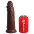 King Cock Elite 8 - realističan dildo (20 cm) - smeđi 