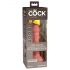 King Cock Elite 6 - realistični vibrator (15 cm) - prirodan 