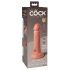 King Cock Elite 6 - realistični vibrator (15 cm) - prirodan 