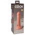 King Cock Elite 6 - realistični vibrator (15 cm) - prirodan 