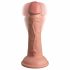 King Cock Elite 6 - realistični vibrator (15 cm) - prirodan 