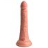 King Cock Elite 7 - realistični vibrator s vakuumom, radio 18cm - prirodan 