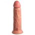 King Cock Elite 8 - realistični vibrator (20 cm) - prirodan 