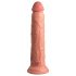 King Cock Elite 9 - realističan vibrator s vakuumom, radio 23 cm - prirodan 