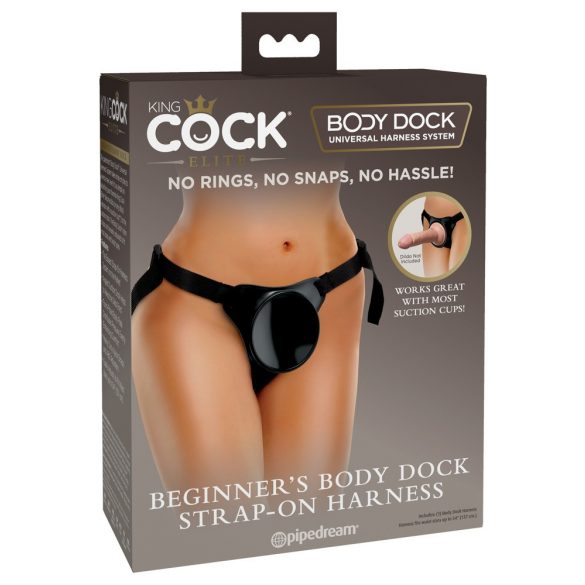 King Cock Elite Beginner's Body Dock - donji dio na kopču (crni) 