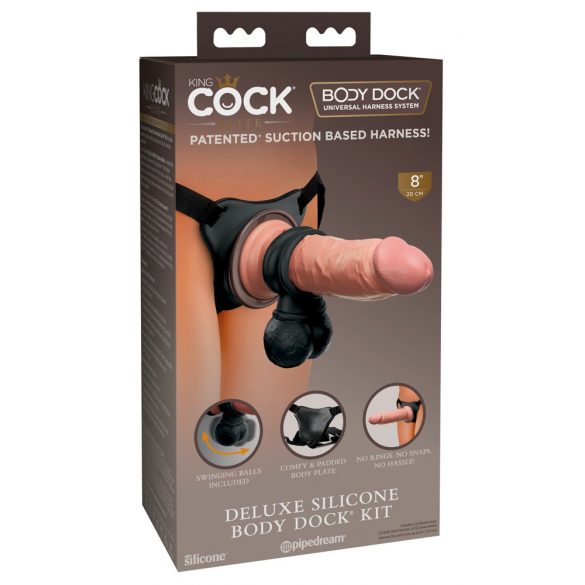 King Cock Elite Deluxe - set dilda koji se kopča 