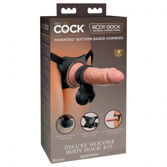 King Cock Elite Deluxe - set dilda koji se kopča 