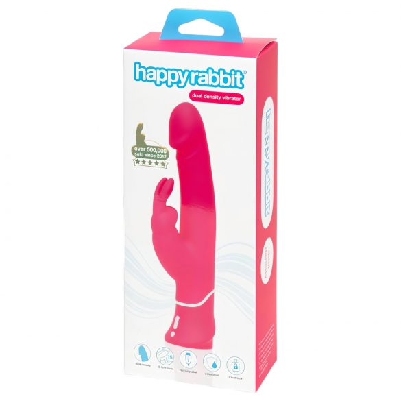 Happyrabbit Dual Density - vodootporni vibrator za klitoris (ružičasti) 