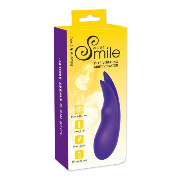 SMILE Multi - punjivi, ekstra jaki vibrator za klitoris (ljubičasti) 