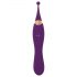 Javida - 2u1 punjivi set za stimulator klitora i vibrator (ljubičasti)